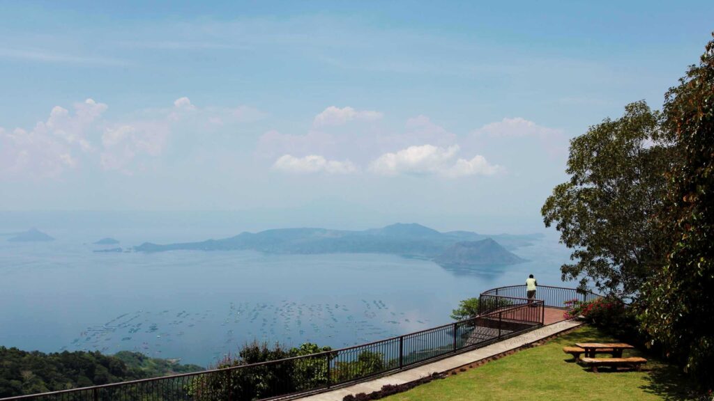 Taal Lake and Volcano viewed from a private residence in Tagaytay City