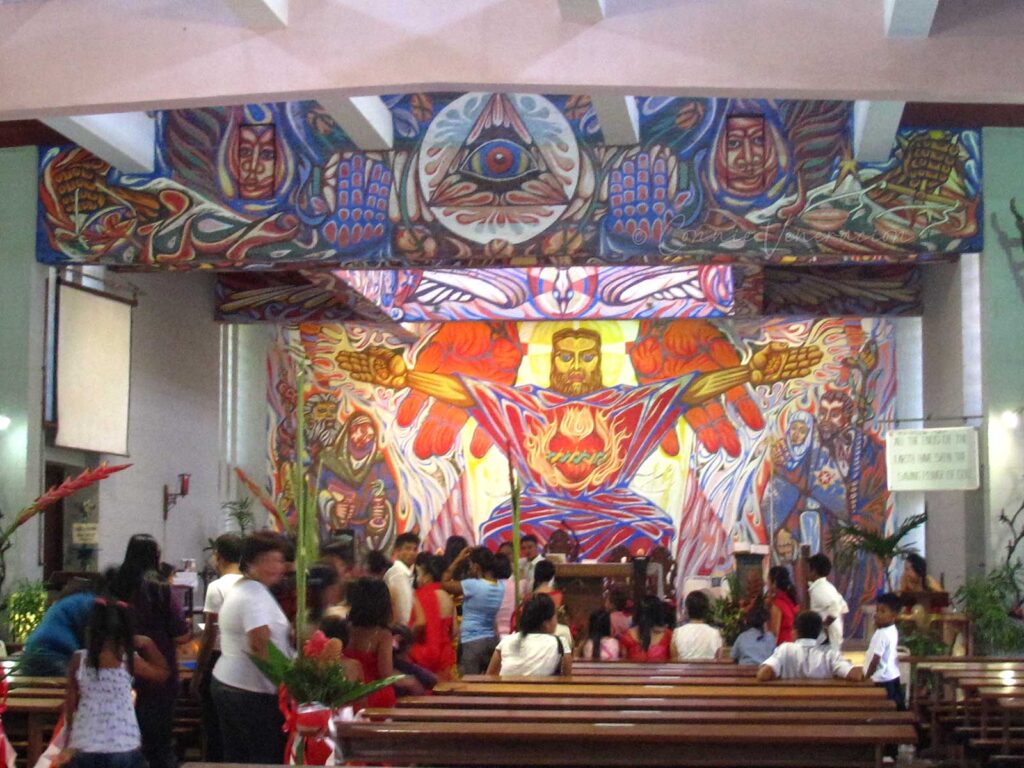 The Angry Christ mural