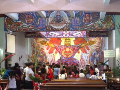 The Angry Christ mural