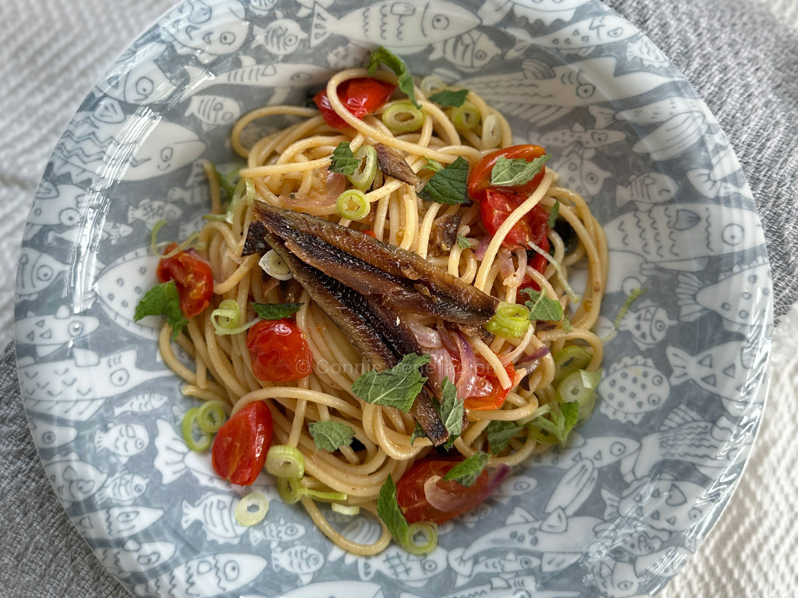 Spaghetti with gourmet tuyo