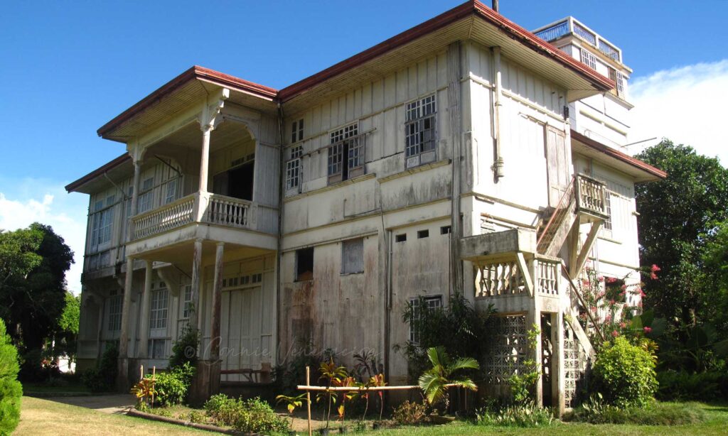 Rear view of Gaston Mansion, the ancestral house in Hacienda Rosalia in the municipality of Manapla